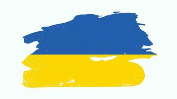 ukraine professioneller grunge flag design vektor