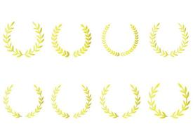 laurel krans vektor design illustration isolerat på vit bakgrund