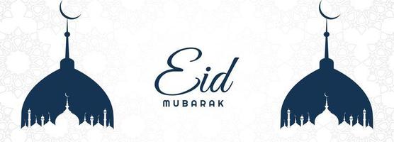 eid mubarak vackra kort semester banner vektor