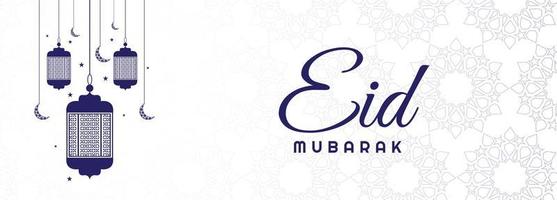 elegantes eid mubarak Banner vektor
