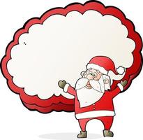 Cartoon-Weihnachtsmann vektor