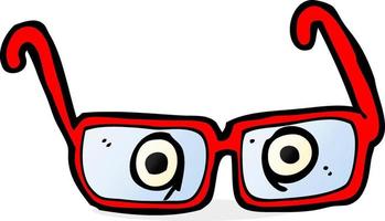 Cartoon-Augen in Brillen vektor