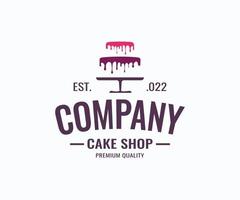 Cupcake-Logo. süßes Kuchen-Logo. Konditorei-Logo. Bäckerei-Logo-Design-Vektor-Vorlage vektor