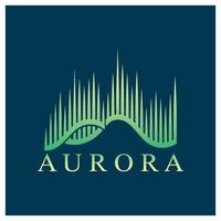 aurora logotyp design ikon illustration vektor mall