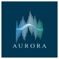 aurora logotyp design ikon illustration vektor mall