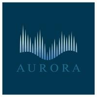 aurora-logo-design-ikonen-illustrations-vektorschablone vektor