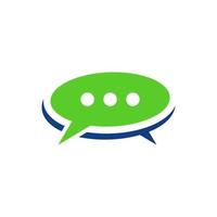 Logo-Chat-App-Vektor-Template-Design, Talk-Logo, entwickelt für Chat-Anwendungen vektor