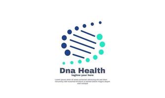 unik abstrakt platt dna begrepp logotyp design isolerat på vektor