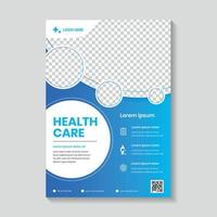 moderne medizinische flyer-vorlage, gesundheitsbroschürendesign, flyer, broschüren vektor
