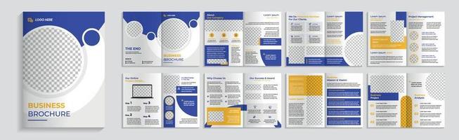 moderne Corporate-Business-Broschüre-Design-Vorlage vektor