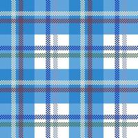Nahtloser Karostoff blau für Hemden, Decken, Tischdecken, Decken oder andere Modeartikel. Alltag und Heimtextildruck vektor