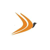 flygande fågel djur- ikon vektor