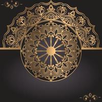 Luxus-Mandala-Hintergrunddesign temolate vektor