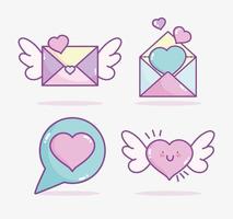 Valentinstag Icons Pack vektor