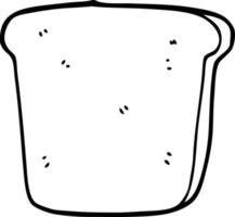 Cartoon Scheibe Brot vektor