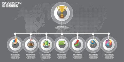 Infografik-Management-Diagramm vektor