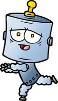 Cartoon-Doodle-Charakter-Roboter vektor