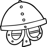 Cartoon mittelalterlicher Helm vektor