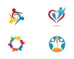 community logo icon set vektor