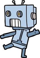 Cartoon-Doodle-Charakter-Roboter vektor