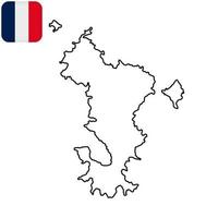 Mayotte-Inseln Karte. Region Frankreich. Vektor-Illustration. vektor