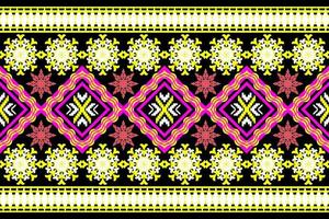 schöne stickerei.geometrisches ethnisches orientalisches muster traditioneller aztekischer stil,abstrakt,vektor,illustration.design für textur,stoff,kleidung,verpackung,mode,teppich,druck. vektor