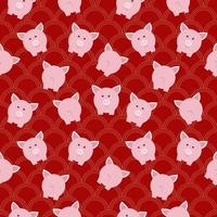tecknad gris mönster vektor