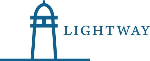 Leuchtturm-Kommunikationstechnologie-Logo-Design. vektor