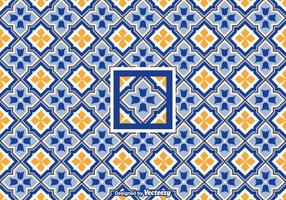 Gratis Vector Geometrisk Azulejo Pattern