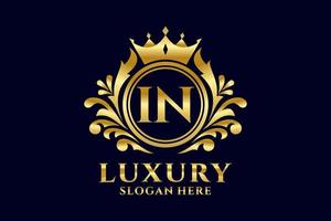 Anfangsbuchstabe Royal Luxury Logo-Vorlage in Vektorgrafiken für luxuriöse Branding-Projekte und andere Vektorillustrationen. vektor