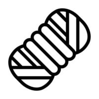 Woll-Icon-Design vektor