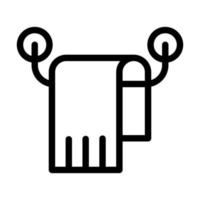 Handtuchhalter-Icon-Design vektor