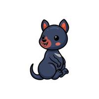 süßer kleiner Cartoon des tasmanischen Teufels vektor