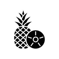 Ananas-Symbol-Vektor-Design-Vorlage vektor