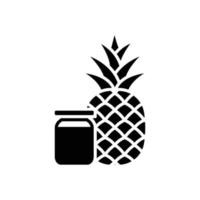 Ananas-Symbol-Vektor-Design-Vorlage vektor