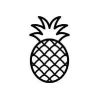 Ananas-Symbol-Vektor-Design-Vorlage vektor