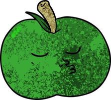 Cartoon hochwertiger Apfel vektor