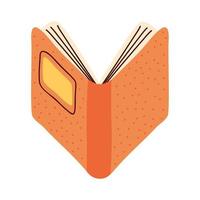 Buch orange Einband vektor
