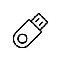 Designvorlagen für Flashdrive-Symbolvektoren vektor