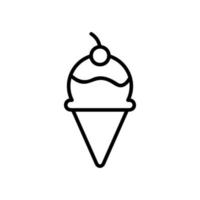 Designvorlagen für Eiscreme-Icon-Vektoren vektor