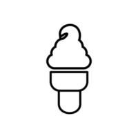 Designvorlagen für Eiscreme-Icon-Vektoren vektor