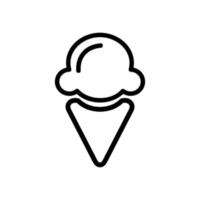 Designvorlagen für Eiscreme-Icon-Vektoren vektor