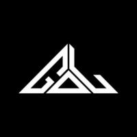 Gol Letter Logo kreatives Design mit Vektorgrafik, Gol einfaches und modernes Logo in Dreiecksform. vektor