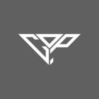 CDP-Brief-Logo kreatives Design mit Vektorgrafik, CDP-einfaches und modernes Logo in Dreiecksform. vektor