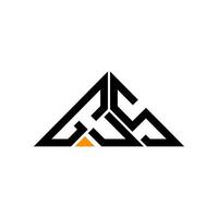 Gus Letter Logo kreatives Design mit Vektorgrafik, Gus einfaches und modernes Logo in Dreiecksform. vektor