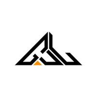 Gul Letter Logo kreatives Design mit Vektorgrafik, Gul einfaches und modernes Logo in Dreiecksform. vektor