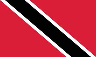 de nationell flagga av trinidad och tobago vektor illustration