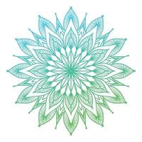 Gradientenfarbe Mandala, Mandala-Design-Hintergrund, Mandala-Design, Mandala-Muster-Malbuch-Kunst-Tapeten-Design, Fliesenmuster, Grußkarte vektor