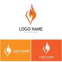 Feuer Flamme Logo Vektor Konzeptdesign