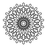 Mandala Illustration Strichzeichnungen vektor